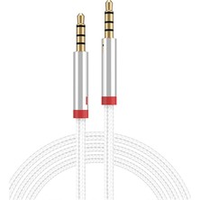 - Vionna Zore AU-708 Örgü Tasarımlı Aux Audio Kablo 3.5mm 3m Beyaz