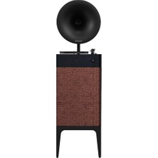 Vionna Fennessy I5 Bluetooth Hoparlörlü 110W Hi-Fi Retro Pikap Plakçalar Turntable, Karamel