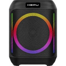 Vionna Hepu HP-984 Taşınabilir Bluetooth Hoparlör – 6.5” Hoparlör 10W Güç Rgb Işık Tws Destekli