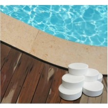 Klor 1 kg (5 Adet 200 Gr) Yosun Önleyici Havuz Temizleyici Havuz Tablet Kloru