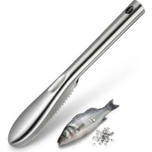 Home Paslanmaz Metal Balık Pulu Ayıklayıcı Balık Temizleyici Tırtıklı Dişli Balık Pulu Kazıyıcı Ergonomik El Tipi Balık Derisi ve Pulu Temizleme Aparatı Mutfak Için Dayanıklı Pratik Balık Soyma