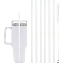 Adventure Quencher Için 6 Adet Yedek Hasır 40 Oz 30 Oz Bardak Bardak, Stanley Aksesuarları Için Temizleme Fırçalı Pipetler
