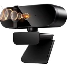 Webcam 4K Konferans Kamera Gizlilik Bandı Dahili Mikrofon Chat Görüntülü Sohbet Yayın Kamerası Hd Video Web Kamerası 813