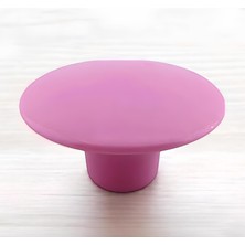 Vionna Bohem Pembe Geniş Mantar Kulp Düğme 1 Adet Mobilya Dolabı Çekmece Mutfak Dolap Kulpu Kulbu Plastik