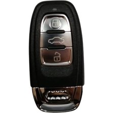 Keys Audi A4-A5 Akıllı Anahtar Kumanda Kabı, 3 Buton, Siyah