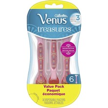 Venus Treasures Tek Kullanımlık Kadın Jilet 6 Adet