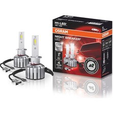 Night Breaker LED Ampuller - H1-12V/16W - 2 Parçalı Set