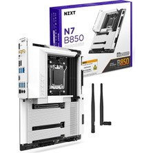N7 B850 - Amd B850 Am5 Atx Oyun Anakartı Ryzen 9000/8000/7000-16+2+1, Ddr5, 3x M.2, Pcıe 5.0, Wi-Fi 6e, 2.5gbe Lan - Hızlı Çıkarma Mandallı M.2 Nvme - Tam Kapak - Beyaz
