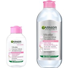 Skin Naturals Micellar Kusursuz Makyaj Temizleme Suyu (100 Ml) & Micellar Kusursuz Makyaj Temizleme Suyu (400 Ml) Cilt Bakım Seti