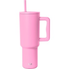 Vionna Simple Modern Trek Yan Saplı Termos 1,18 Litre - Dragon Fruit