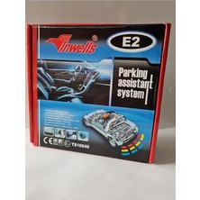 E2 Park Sensörü Göstergeli Sesli Beyaz (Unıversal)