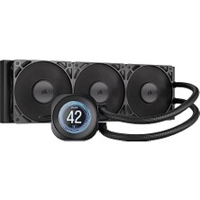 Nautilus 360 Rs LCD Sıvı Cpu Soğutucu - 2,1 Inç IPS LCD Ekran, 360 mm Aıo, Düşük Gürültülü, Papatya Zinciri, Intel Lga 1851/1700, Amd Am5/am4-3x RS120 Fanlar Dahil - Siyah