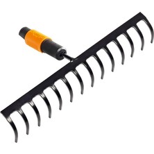 Vionna Fiskars Quikfit, 14 Dişli Tırmık, Alet Başlığı, Genişlik: 36 Cm, Sertleştirilmiş Çelik Dişler, Siyah/turuncu, Quikfit, 1000653