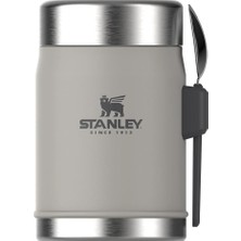 Classic Legendary Yemek Termosu + Kaşık 0.4 Litre - Gri (Ash) | Paslanmaz Çelik