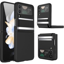 Northcity Samsung Galaxy Z Flip 3 Kılıf Belt Flip Kapak - Siyah