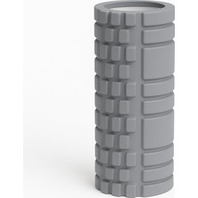 Foam Roller Masaj Rulosu – Yoga, Pilates, Fitness ve Fizyoterapi Için Eva Köpük Masaj Aleti (33X14 Cm) (Gri)