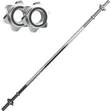 Düz Bar 120 cm Krom Halter Ağırlık Barı