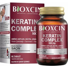 Keratin Complex Takviye Edici Gıda – 60 Tablet – Biotin, Çinko, Kolajen, Vitaminler ve Bitki Ekstraktları Içerikli – Saç, Cilt ve Tırnak Sağlığı Için Destek
