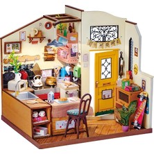 Minyatür Ev Seti, Yetişkinler Için Dıy Minyatür Bebek Evi Kiti, Yetişkinler Için LED ile Yapılacak Model Kitleri, Yetişkinler Için Doğum Günü (Ev Mutfağı)
