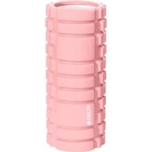 Unisex Tırtıklı Foam Roller Fr 3304, Açık Pembe Yüksek Yoğunlukta Orta Sert Deluxe Masaj Köpüğü Pilates Masaj Rulosu