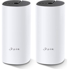 Deco M4 2-Pack, AC1200 Mbps, Dual-Band, Gigabit Portları, 100 Cihaza Kadar Bağlanılabilirlik, 260 M²'ye Kadar Kapsama, Mobil Uygulama ile Kolay Kurulum, Wi-Fi 5 Mesh Sistemi