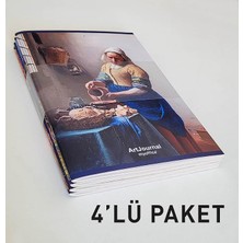 Art Journal 4'lü A6 Çizgili Defter Seti