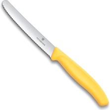 6.7838.C1 Swiss Classic 11CM Tırtıklı Domates Bıçağı, Sarı