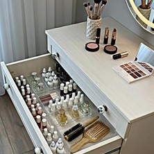 Organizer Set Takı Aksesuar Düzenleyici Çekmece Içi Makyaj Organizer Kristal (6'lı)