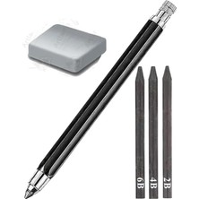 Çizim Kalemi 1 Paket 2b 4b 6b Dereceli Portmin Grafiti Karakalem Mekanik Uçlu Çizim Kalemi 5.6mm Yedek Uç