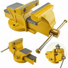 Azrlya 100 mm Sağlam Metal Gövde Sabit Tezgah Masa Mengenesi ( Lisinya )