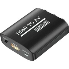 3443 HDMI To Av Rca Tos Çevirici Dönüştürücü Adaptör