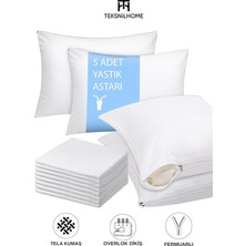 5 Adet Fermuarlı Beyaz Yastık Astarı Ekonomik Şilte 50X70 5 Adet 50 x 70