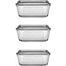 Frigo Kapaklı Kahvaltılık - Tereyağlık Peynirlik 3 Lü Set