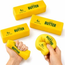 Vionna Butter Squishy Tereyağı Şeklinde Stres Oyuncağı, Yumuşak ve Yavaşça Eski Formuna Dönen Sıkma Oyuncağı, Çocuk ve Yetişkinler Için Eğlenceli Fidget Oyuncak