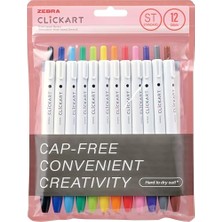 Vionna Zebra Clıckart Market Pen St 12 Lı Set