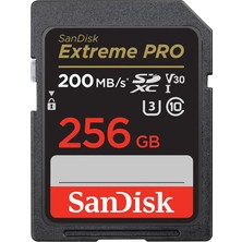 Extreme Pro 256GB CLASS10 Sd Kart 200MB/S