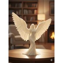 Dekoratif Melek Figürü Beyaz 20 x 19