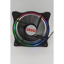 ZB-300 3 Renk Hareketli Rainbow Rgb Kasa Mining Fanı 12CM Fanı 0.3A