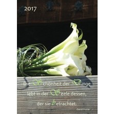 Createspace Kalender 2017 "die Schönheit Der Dinge Lebt In Der Seele Dessen, Der Sie Betrachtet." (David Hume):