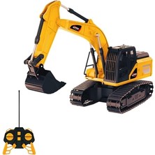 Vionna Uzaktan Kumandalı 40 Mhz Tam Fonksiyonlu Rc Iş Araçları LED Işıklı Kepçeleri, Damperi ve Vinç Hareketlidir (Kule Vinç-Kepçe-Bulldozer-Kamyon) (Kepçe)