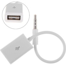 To Aux Kablo Stereo Dişi Ses 3.5mm Mp3 Player Telefon Otg Kulaklık