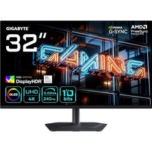 MO32U24 31,5" Qd-Oled Penta Tandem 4. Nesil Gaming Monitör, 4K UHD (3840X2160), 240Hz, 0.03MS Gtg, Hdr 1000NITS, HDMI 2.1, Dp 1.4, Usb-C, 99% Dcı-P3