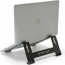 Stepper Laptop Standı - Notebook Yükseltici Altlık - Metal - Siyah - STP4025 (Siyah, Medium)