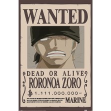 International One Piece Wanted Zoro Duvar Posteri 90 x 60 cm