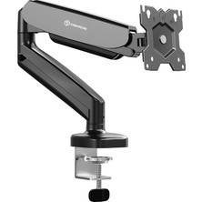 13 Inç - 32 Inç Ekran Için Tek Monitör Kolu Masa Montajı, 8 Kg'a Kadar Monitör Masası Montajı - Gazlı Yay Monitör Kolu Vesa 75X75 & Vesa 100X100/MASA Eğimi Döndürme Dönüşü Için Ekran Tutucu G50
