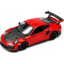 Vionna Kinsmart 1:36 Porsche 911 Gt2 Rs Çek Bırak Metal Model Araba, Açılabilir Kapılı Koleksiyonluk Spor Araç KT5408D, Bordo