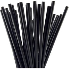 Nice Plast Kalın Siyah Frozen Pipet 100'LÜ Siyah
