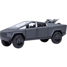 Kutulu Çek Bırak 1:24 Işıklı ve Sesli Kapıları Açılan Truck Metal Cip (Siyah)
