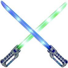 Işıklı Sesli Kılıç Oyuncak - Lazer Efektli Çocuk Kılıcı Beyaz
