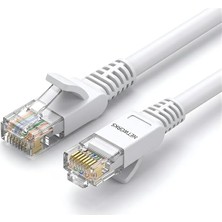 Metre Cat6 Ethernet Kablosu RJ45 Yüksek Hızlı Internet Beyaz Kablo 1000MBPS Gigabit RJ45 Kablo Modem Router Pc Smart Tv Cb-07